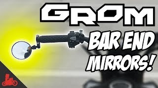 How To: Honda Grom Bar End Mirrors Install!