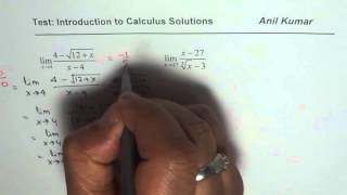 Solution Limits by Rationalization and Factoring Cubes