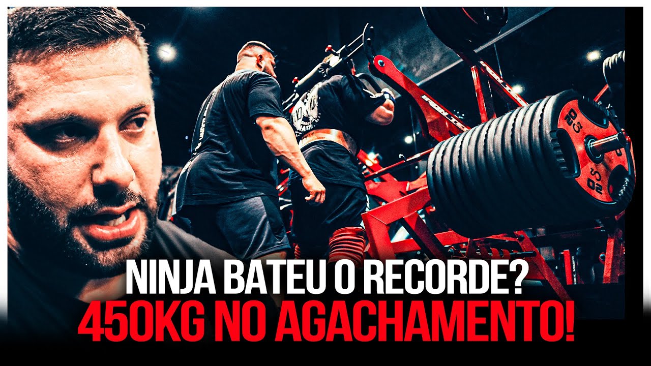 NINJA QUEBROU PRÓPRIO RECORDE? *450kg no agachamento*