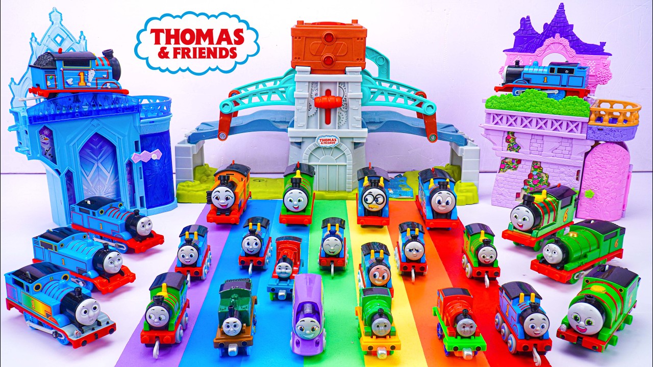 🚂💙 Thomas & Friends Track Toys Collection ASMR | Rainbow Trains and Roundhouse Playset🚂🌈Full Episode