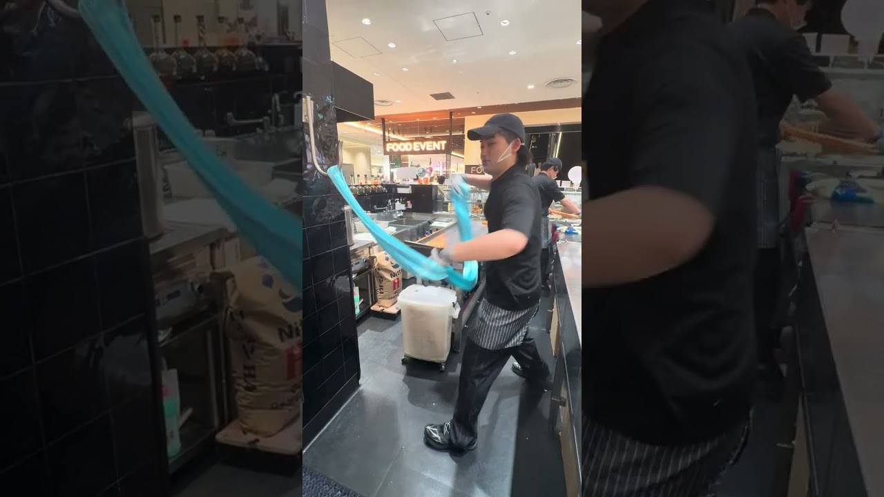 飴に空気を入れる💪 #papabubble #shorts