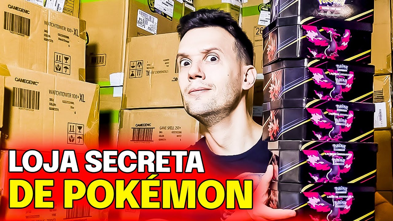 DESCOBRI A LOJA SECRETA DE POKEMON | CAPITÃO HUNTER CARTAS POKEMON TCG