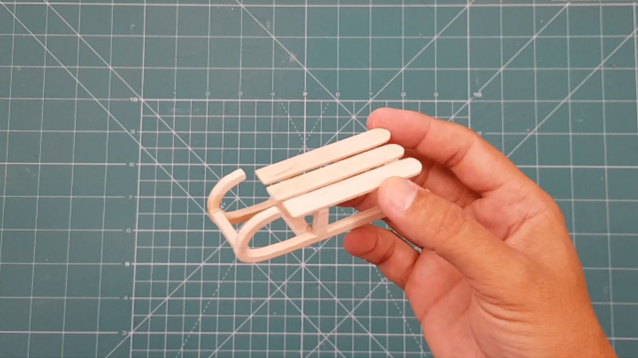 Popsicle Easy Craft II ice cream stick sled