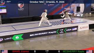 Finals - Y-14 Women's Foil - Final - (WANG vs MCSHERRY)  - Orlando, FL 2026
