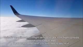 United Boeing 757-300 engine start + take off from Chicago O'Hare with snow + inflight turbulence