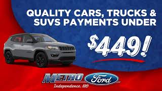 Metro Ford Independence - Pre-Owned Available for Under $449/month!