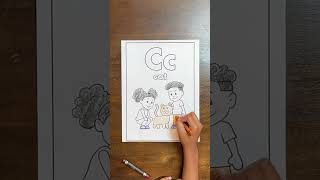 'C' is for Cat! 🐱🖍️ Free Alphabet Coloring Page!