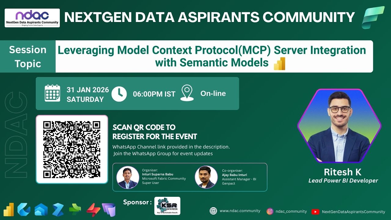 Leveraging MCP Server Integration with Power BI Semantic Models | NDAC 2026 Kickoff Session