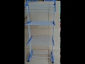 3 Layer Drying Rack Cloth Hanger Portable Laundry with Hanger Wheels