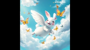 Dream of a flying rabbit🐰🐰🐰 #shorts #ai사진