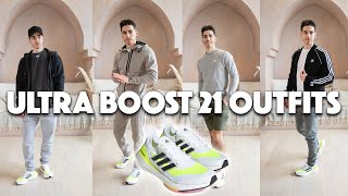 How To Style Adidas Ultra Boost 21 Outfit Ideas Youtube