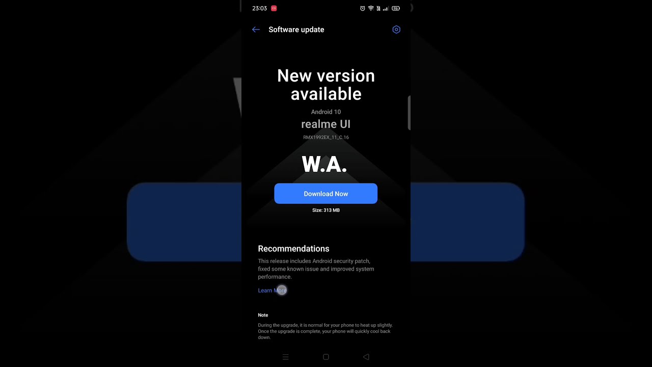 Security Patch Update for Realme Smartphones... 