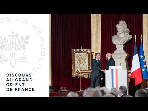 Discours du Président Emmanuel Macron au Grand Orient de France.