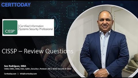 CISSP-Domain 1-Review Questions 1 to 20