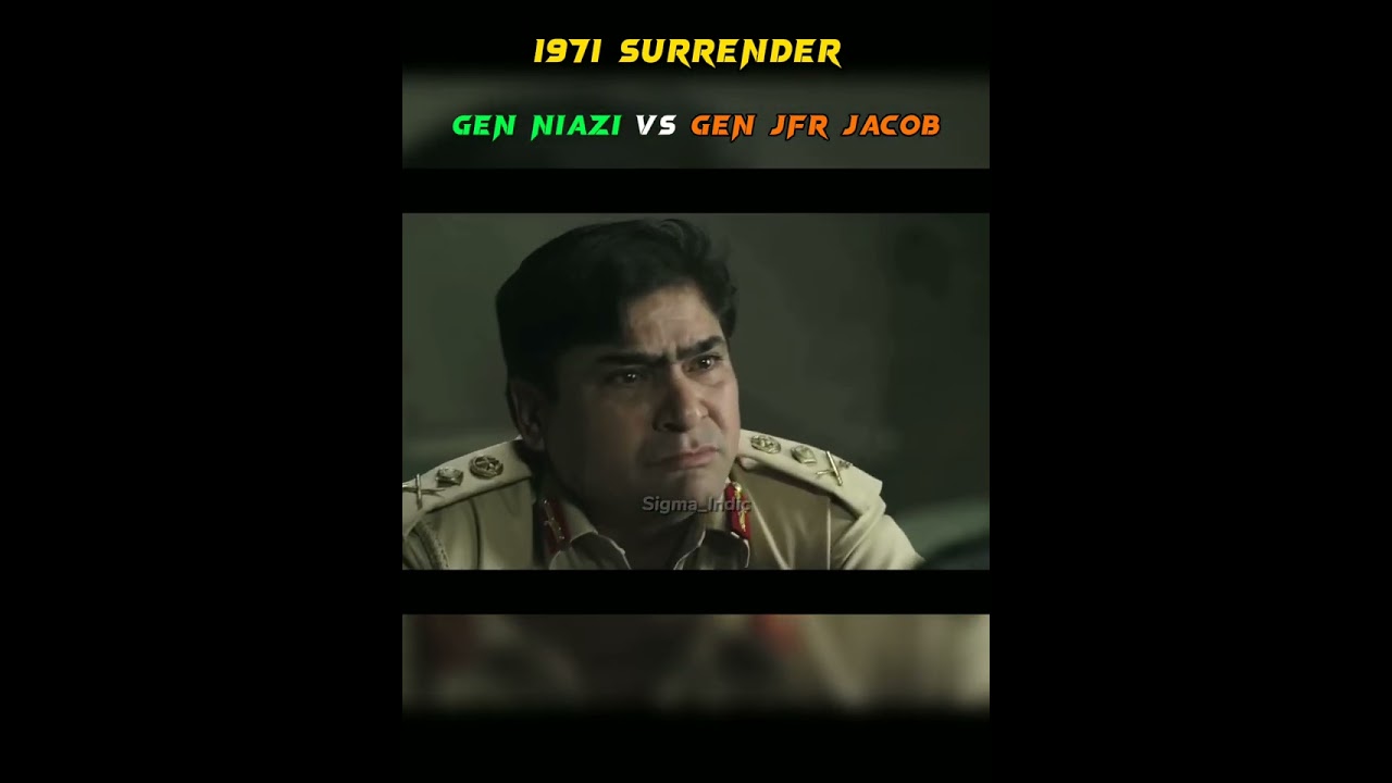 1971 War || 93000 Pakstani Troop Surrender to Indian Army || General JFR Jacob Vs General AAK Niazi