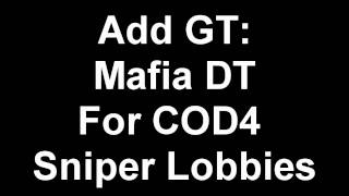 Cod4 Sniper Lobby