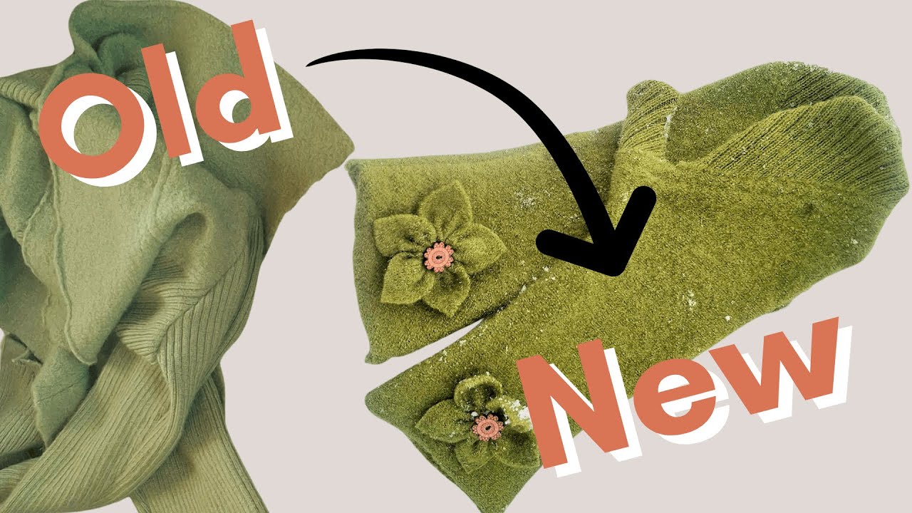 DIY Mittens: Thrifted Wool Sweater Transformation