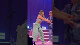 #SHORTS: HILARY DUFF PERFORMS VIRAL "WITH LOVE" DANCE - SMALL ROOMS, BIG NERVES LA SHOW | KESHIA SIH