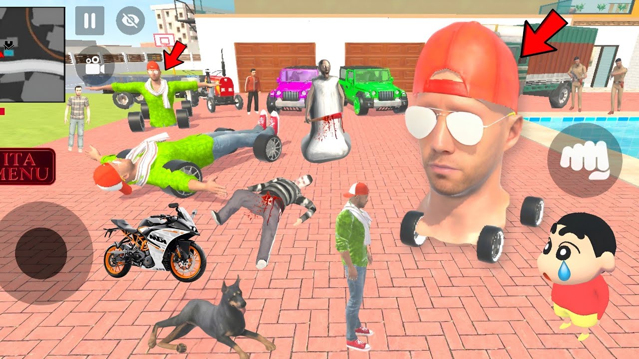 Shinchan Ki Car Chura Kar Bhag Gayi Granny in Indian Theft Auto Simulator 