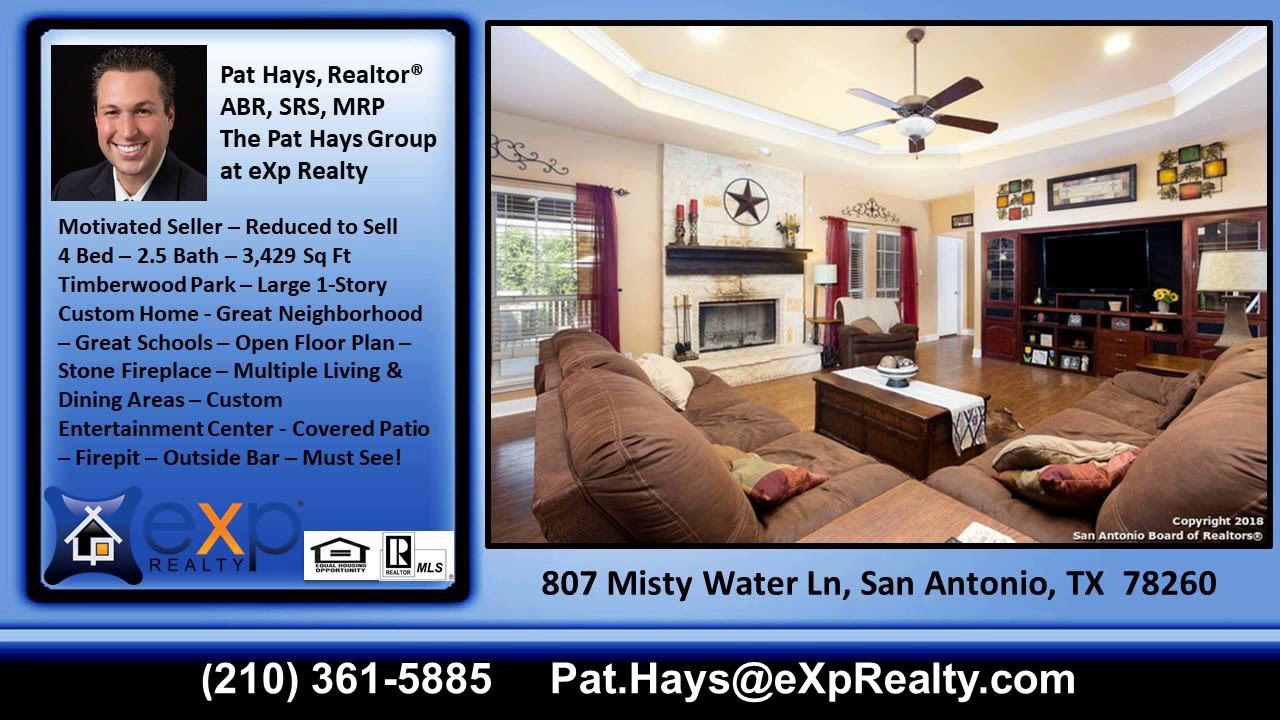 Home for Sale in Timberwood Park San Antonio TX 78260 YouTube