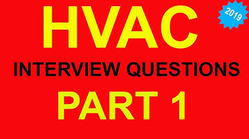 HVAC Important Interview Questions And Answers Part 1 Hindi/Urdu