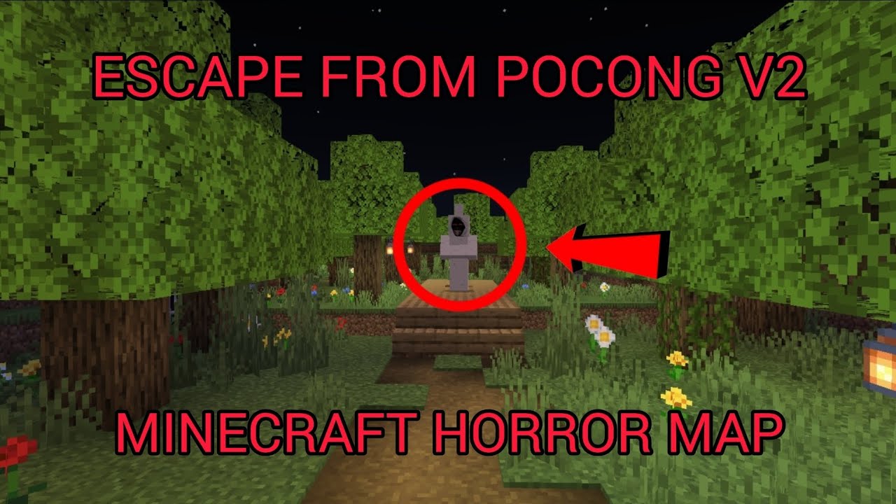 Escape From Pocong V2 - Minecraft PE Horror Map - YouTube