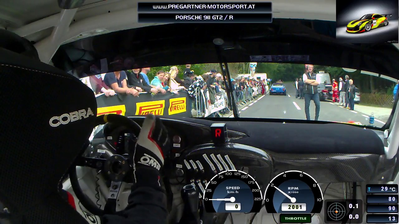 Onboard Pregartner Herbert Porsche GT2 R  Bergrennen St. Agatha 2017