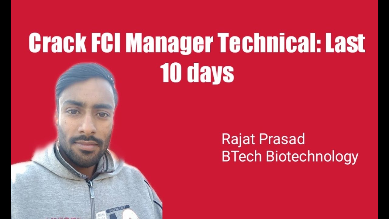 FCI Manager phase -II technical ( strategy and full syllabus)