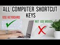 All computer Shortcut keys||Word,Excel and basic keys||#virtualtutorial