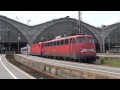 BR 115 und BR 113 in Leipzig Hbf. Pbz  BR110 E10 DB Class 110 electro locomotive german railway