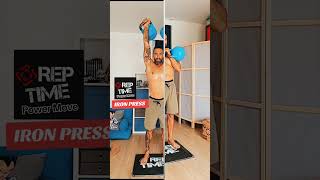 🔥REPTIME 🔥 Iron Press #fitover40 #homegym #kettlebell #sports #kettlebellworkout #jiujitsulifestyle
