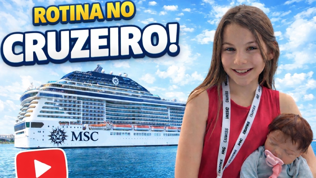 LEVEI MINHA BEBE REBORN NO CRUZEIRO - MSC PREZIOSA YATCH  CLUB