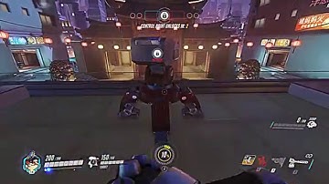 Overwatch TORBJÖRN turret bug. (Lijiang Tower)