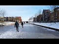 Icey Walk in Amersfoort ⛸️ | Utrecht | Skating Fun - The Netherlands 4K