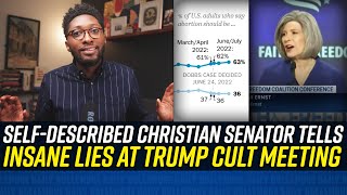 Devout Christian Nationalist Senator TELLS WILD LIES to Group of Fellow Radicals!!!