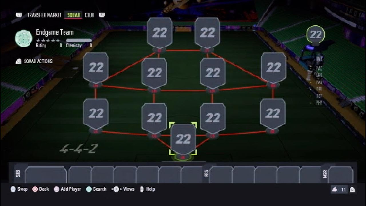 FIFA 22 Endgame Team.