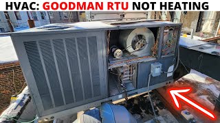 HVAC: Commercial GOODMAN RTU Furnace Not Heating (Flame Sensor, Spark ignitor & Air Pressure Switch)