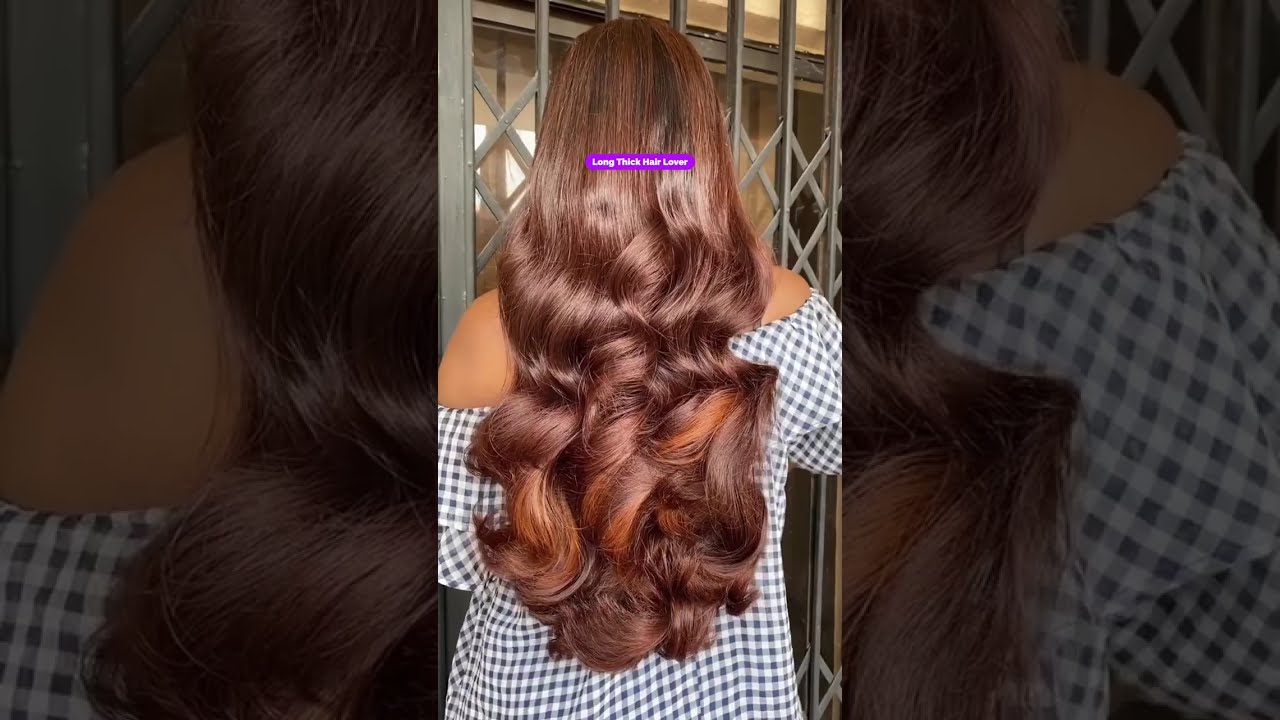 Long Soft Wavy Bouncy Hair Combing And Playing