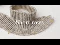 Slanting slipover  short rows