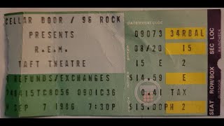 Famous R.E.M. - whole concert - Taft Theatre Cincinnati OH 9/7/86 "The First Auto" 1927 Profile