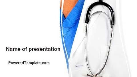 Physician PowerPoint Template by PoweredTemplate.com