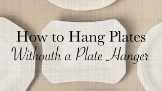 By Request || How to Hang Plates Without Using Plate Hangers || Plate Gallery Wall @AtHomeWithZaneR