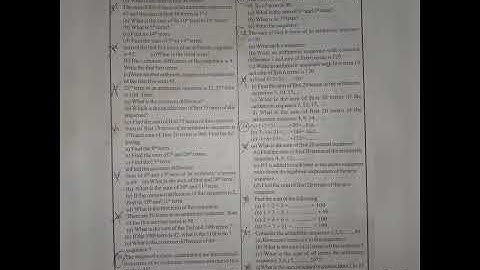 Class 10/Arithmetic sequences/More question/Answer/exam based/Neha