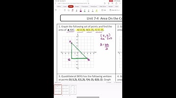 Finding area on a coordinate plane