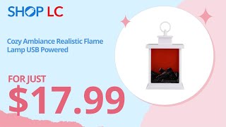 Livmore Carbon Fireplace Lamp with USB Cable (Included) Net Worth