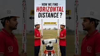 Auto Level Se Horizontal Distance Kaise Nikale? | Easy Survey Trick #shorts #autolevel