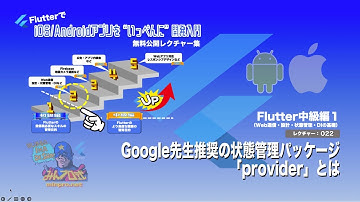 【Flutter中級編１】022: Google先生推奨の状態管理パッケージ「provider」とはー初心者専門Flutterアプリプログラミング講座「みんプロ式」