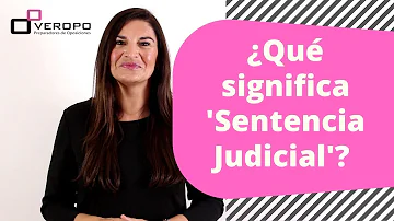 ¿Qué significa una sentencia?