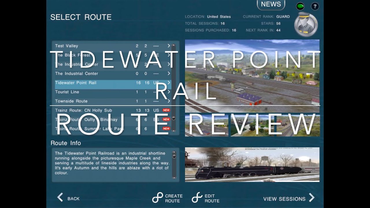 Trainz 2 Route Review for Tidewater Point Rail