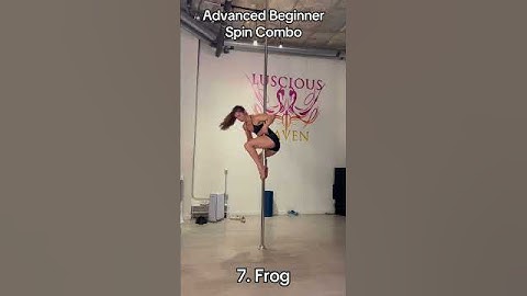 Advanced Beginner Spin Pole Combo #poledance #poleflow #polefitness
